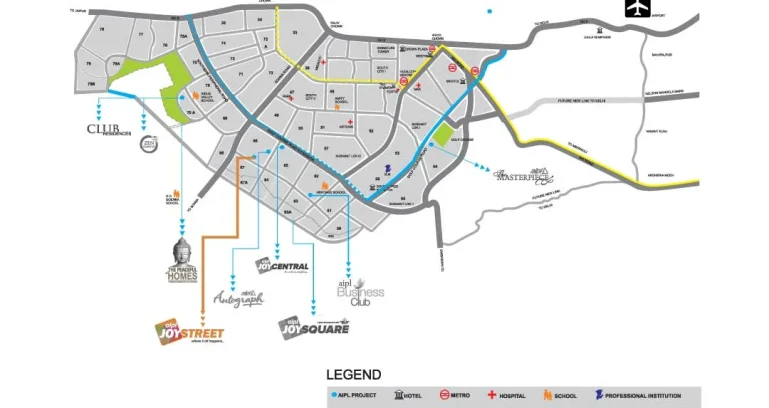 Aipl-joy-street-location-map