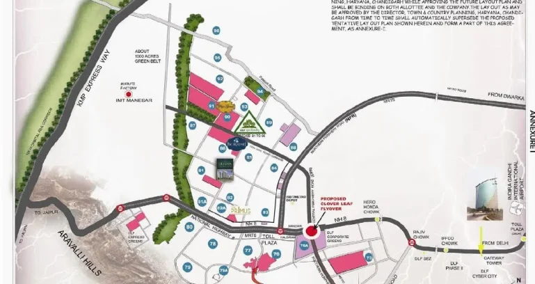 Dlf-privana-south-location-map