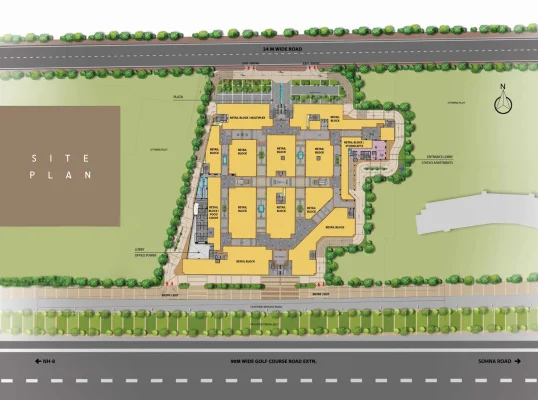 M3m-broadway-site-plan