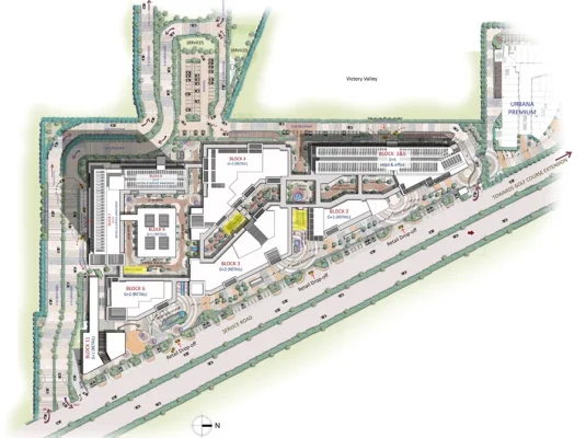 M3m-urbana-one-key-resiments-site-plan