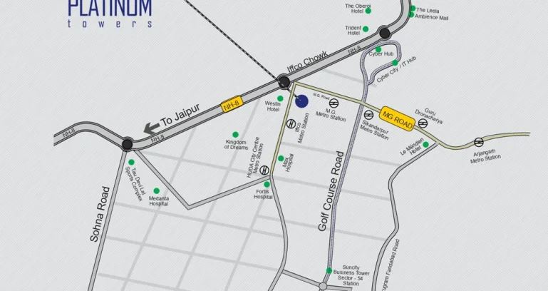 Suncity-platinum-towers-location-map