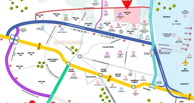 Axiom-reach-buzz-114-sector-114-gurgaon-location-map