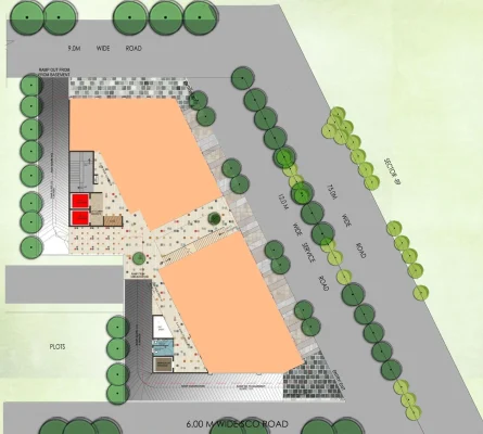 Rof-insignia-mart-sector-93-gurugram-site-plan